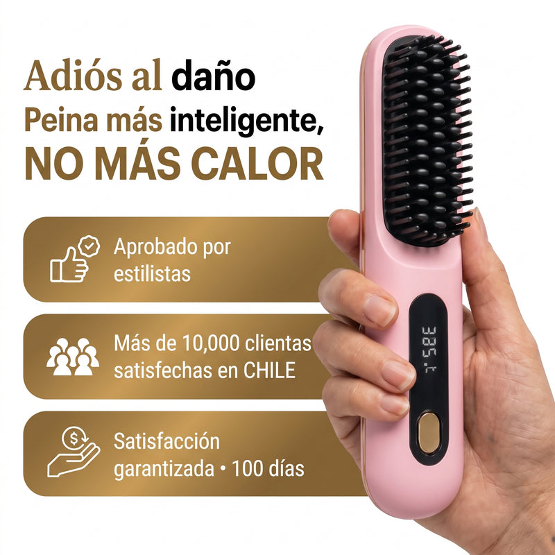 Cepillo Alisador Cabello Inalámbrico